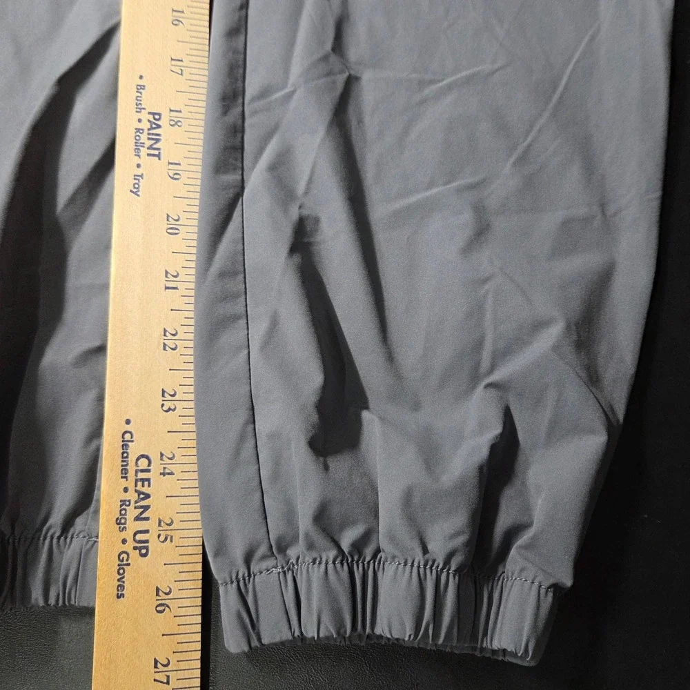 Banana Republic Jogger Pants Mens L Gray Excellent Elastic Waist Tech Trousers